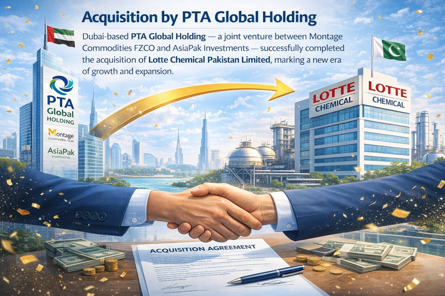 PTA Global Holding Acquisition - Joint venture between Montage Commodities FZCO and AsiaPak Investments
